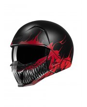 Red HJC I20 Scraw Motorcycle Helmet at JTS Biker Clothing